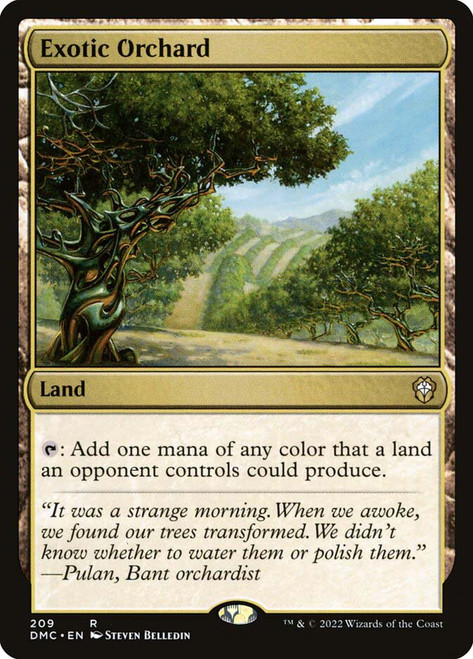 Exotic Orchard\nDominaria United Commander\nSingle\nMagic The Gathering