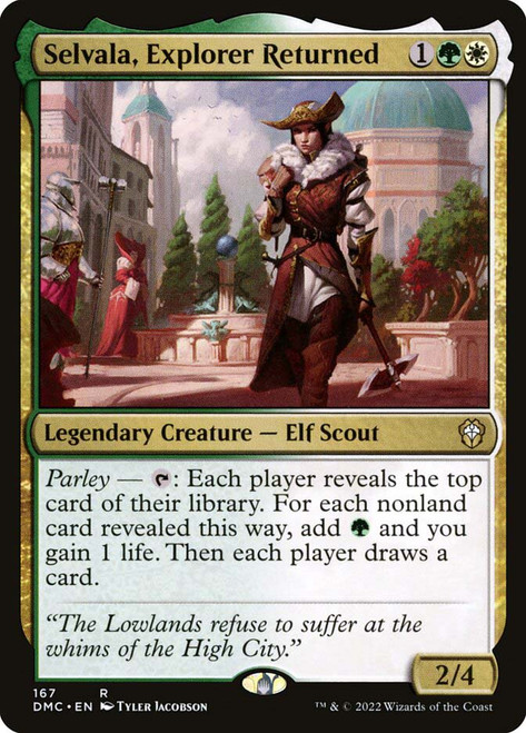Selvala, Explorer Returned\nDominaria United Commander\nSingle\nMagic The Gathering