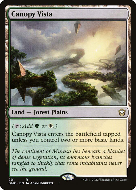 Canopy Vista\nDominaria United Commander\nSingle\nMagic The Gathering