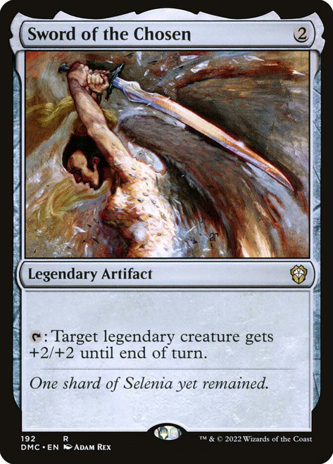 Sword of the Chosen\nDominaria United Commander\nSingle\nMagic The Gathering
