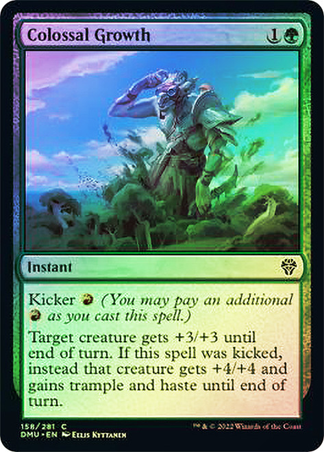 Colossal Growth\nDominaria United\nSingle\nMagic The Gathering
