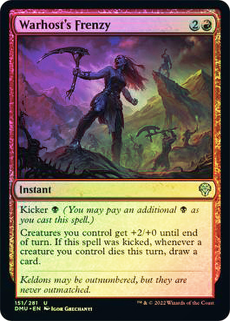 Warhost's Frenzy\nDominaria United\nSingle\nMagic The Gathering
