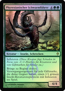 Phyrexian Swarmlord\nNew Phyrexia - German\nSingle\nMagic The Gathering