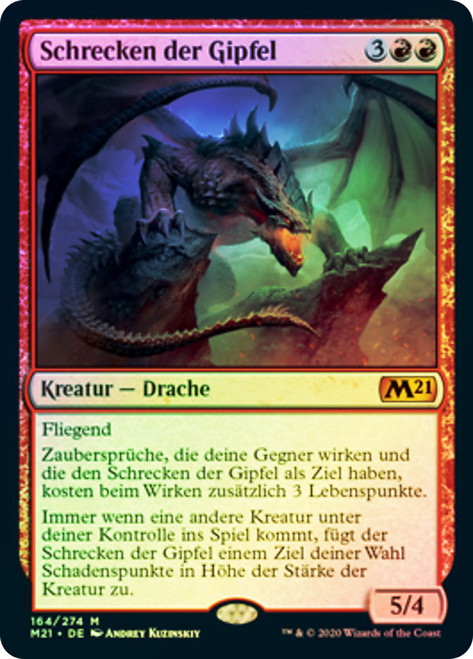 Terror of the Peaks\nCore Set 2021 - German\nSingle\nMagic The Gathering