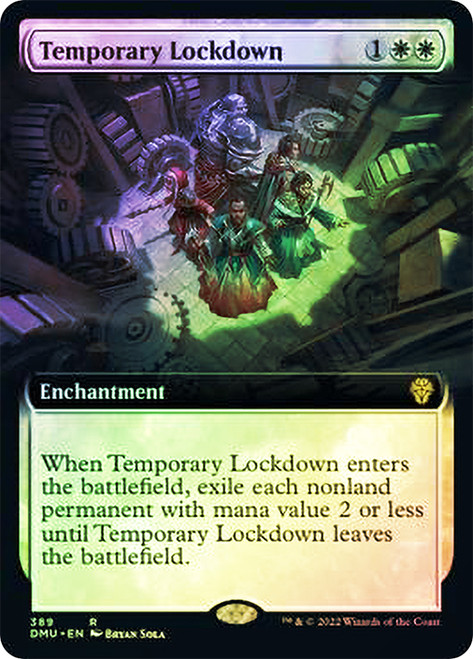 Temporary Lockdown (Extended Art)\nDominaria United - Variants\nSingle\nMagic The Gathering