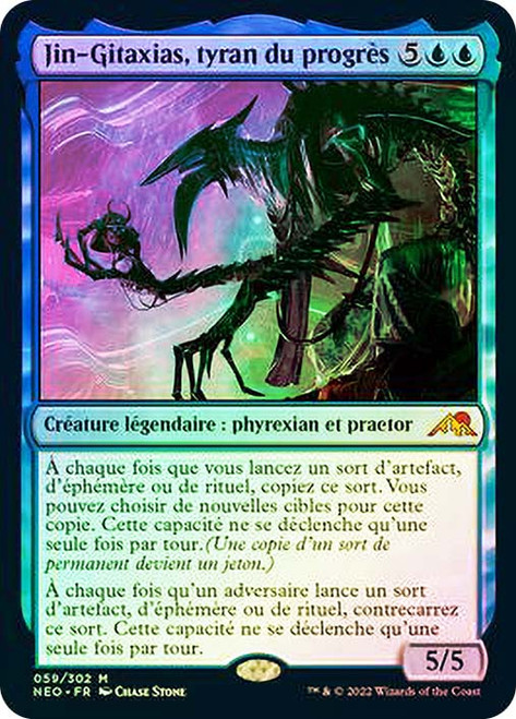 Jin-Gitaxias, Progress Tyrant\nKamigawa: Neon Dynasty - French\nSingle\nMagic The Gathering