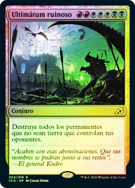 Ruinous Ultimatum\nIkoria: Lair of Behemoths - Spanish\nSingle\nMagic The Gathering