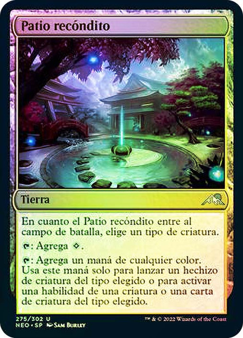Secluded Courtyard\nKamigawa: Neon Dynasty - Spanish\nSingle\nMagic The Gathering