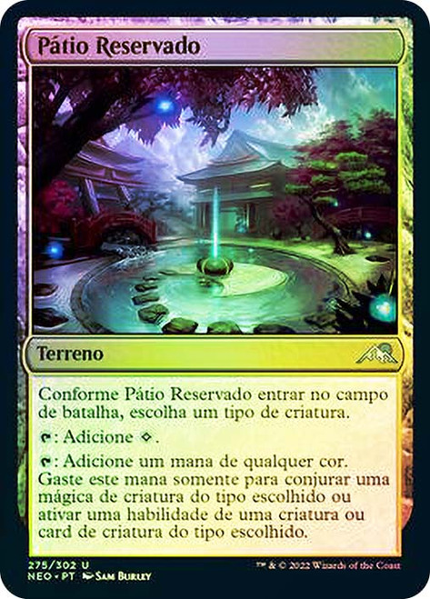 Secluded Courtyard\nKamigawa: Neon Dynasty - Portuguese\nSingle\nMagic The Gathering