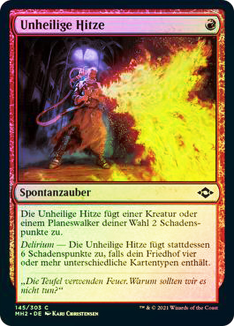 Unholy Heat\nModern Horizons 2 - German\nSingle\nMagic The Gathering