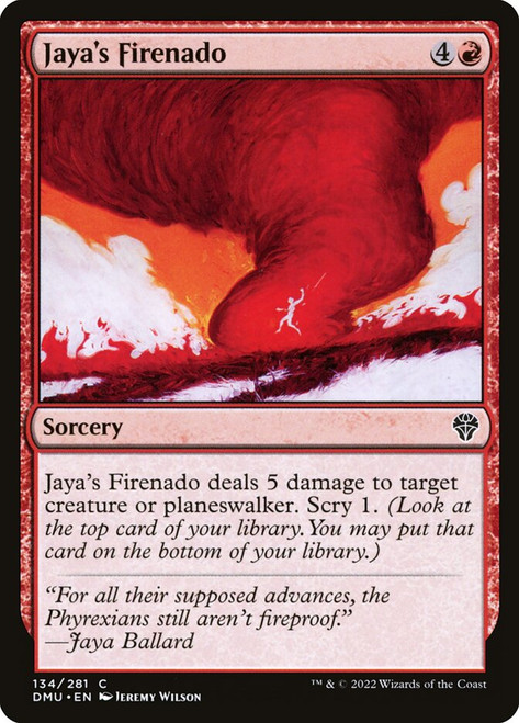 Jaya's Firenado\nDominaria United\nSingle\nMagic The Gathering