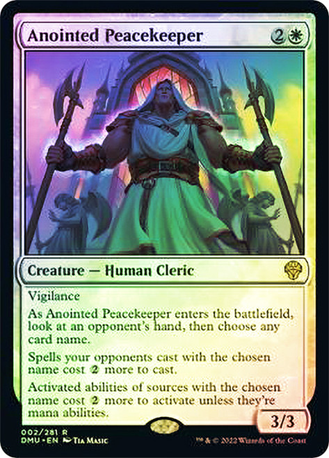 Anointed Peacekeeper\nDominaria United\nSingle\nMagic The Gathering