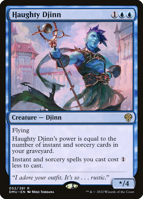 Haughty Djinn\nDominaria United\nSingle\nMagic The Gathering