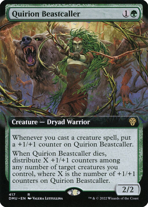 Quirion Beastcaller (Extended Art)\nDominaria United - Variants\nSingle\nMagic The Gathering