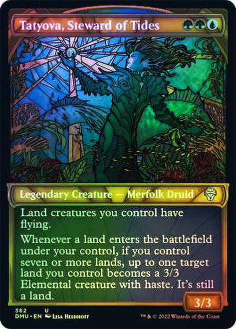 Tatyova, Steward of Tides (Showcase) (Textured Foil)\nDominaria United - Textured\nSingle\nMagic The Gathering