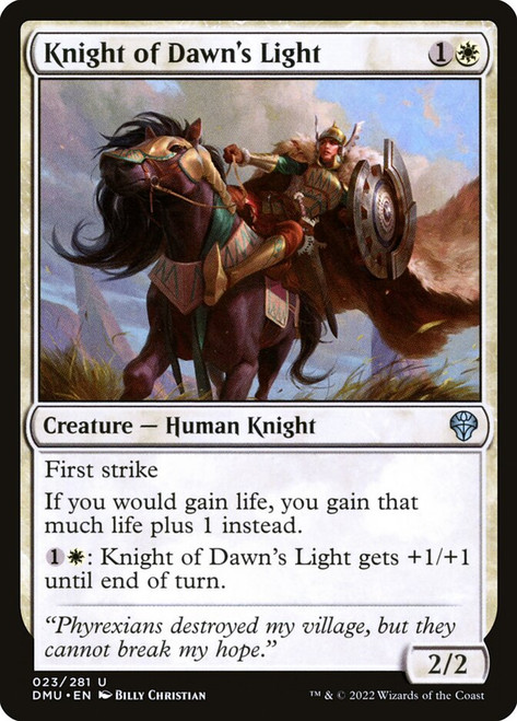 Knight of Dawn's Light\nDominaria United\nSingle\nMagic The Gathering