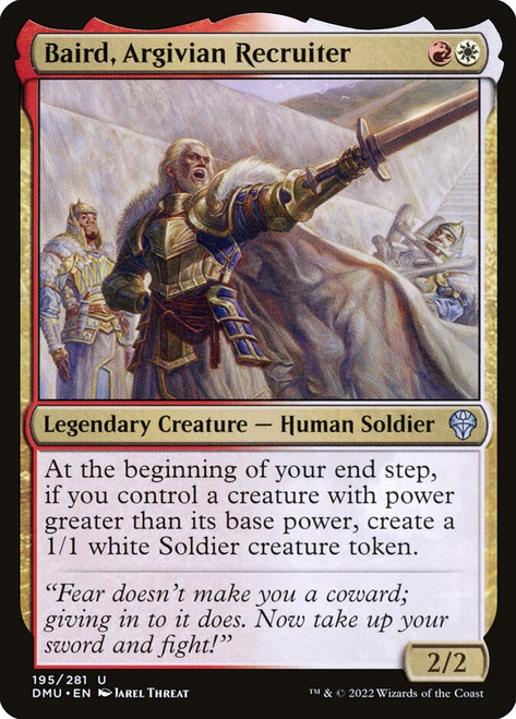 Baird, Argivian Recruiter\nDominaria United\nSingle\nMagic The Gathering