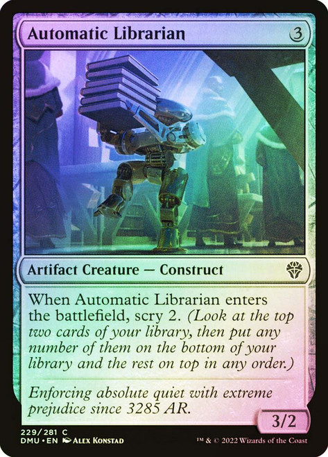 Automatic Librarian
Dominaria United
Single
Magic: The Gathering
