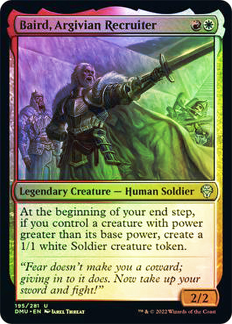 Baird, Argivian Recruiter\nDominaria United\nSingle\nMagic The Gathering
