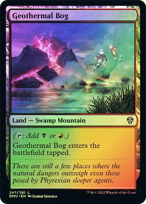 Geothermal Bog\nDominaria United\nSingle\nMagic The Gathering