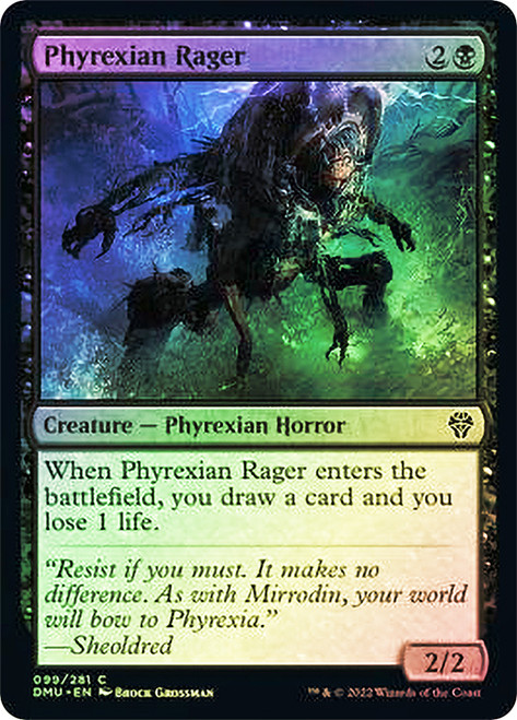 Phyrexian Rager\nDominaria United\nSingle\nMagic The Gathering