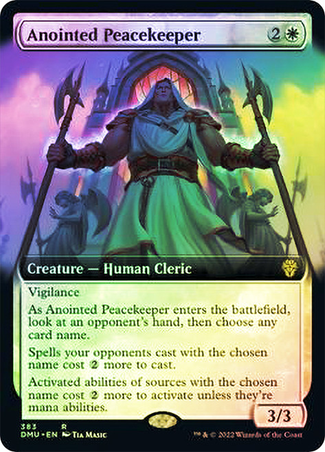Anointed Peacekeeper (Extended Art)\nDominaria United - Variants\nSingle\nMagic The Gathering