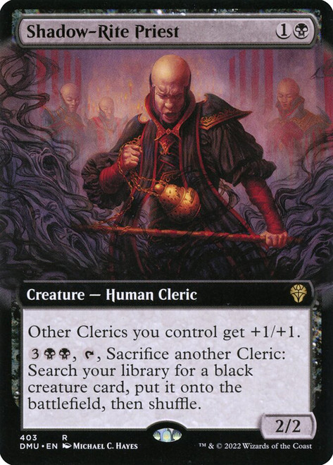 Shadow-Rite Priest (Extended Art)\nDominaria United - Variants\nSingle\nMagic The Gathering