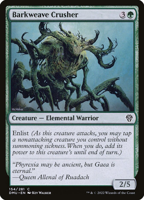 Barkweave Crusher\nDominaria United\nSingle\nMagic The Gathering