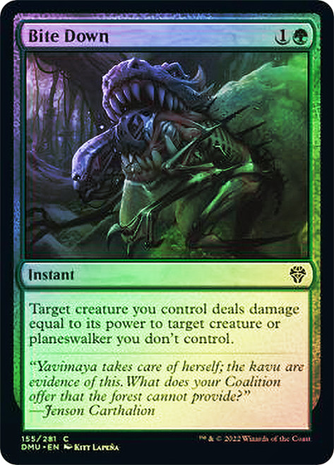 Bite Down\nDominaria United\nSingle\nMagic The Gathering
