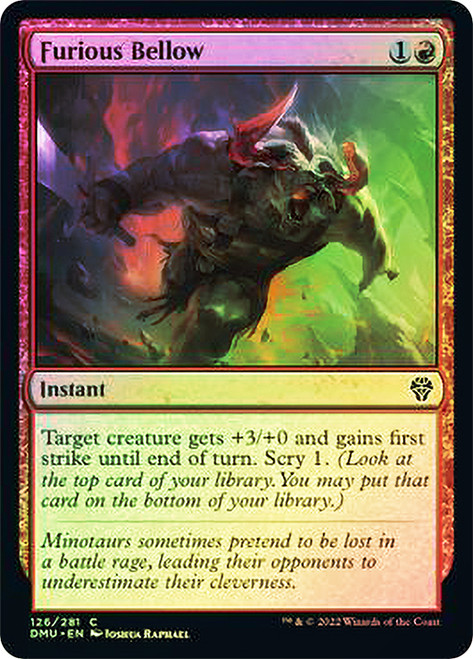 Furious Bellow\nDominaria United\nSingle\nMagic The Gathering