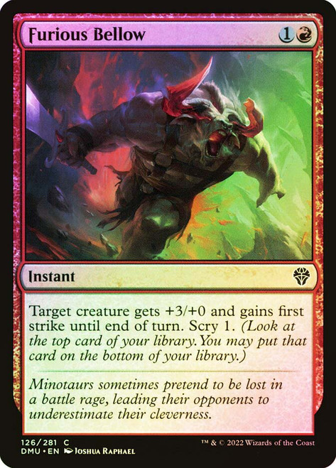 Furious Bellow
Dominaria United
Single
Magic: The Gathering