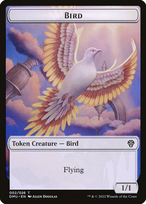 {Bird Token} (White)\nDominaria United\nSingle\nMagic The Gathering