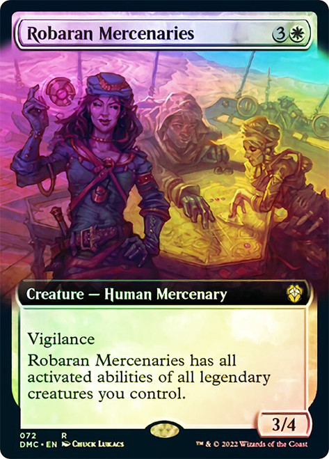 Robaran Mercenaries (Extended Art)\nDominaria United Commander - Variants\nSingle\nMagic The Gathering