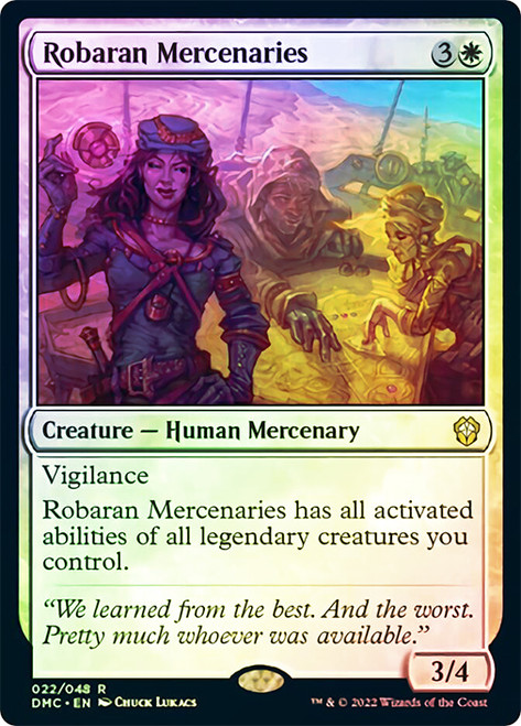 Robaran Mercenaries\nDominaria United Commander\nSingle\nMagic The Gathering