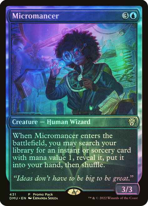 Micromancer (Promo Pack) (Dominaria United)
Promo
Single
Magic: The Gathering