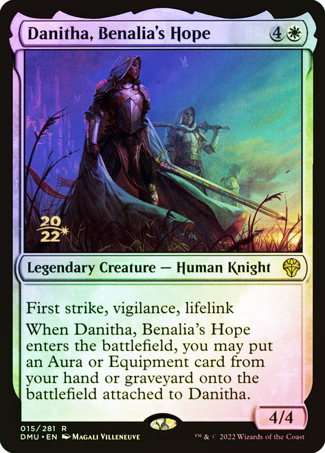 Danitha, Benalia's Hope (Prerelease) (Dominaria United)\nPromo: Date Stamped\nSingle\nMagic The Gathering