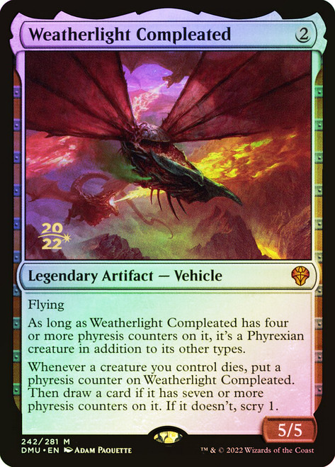 Weatherlight Compleated (Prerelease) (Dominaria United)\nPromo: Date Stamped\nSingle\nMagic The Gathering