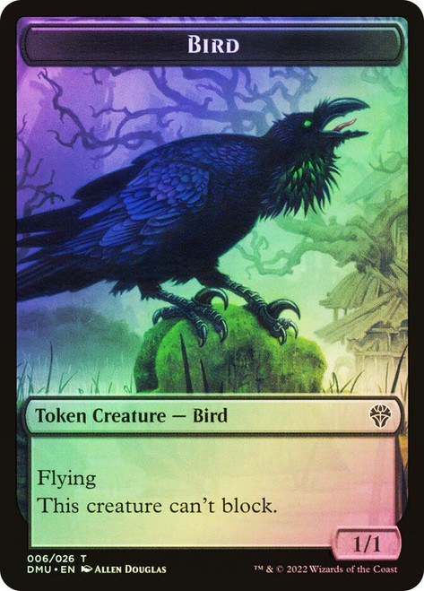 {Bird Token} (Black) // {Bird Token} (White)
Dominaria United
Single
Magic: The Gathering