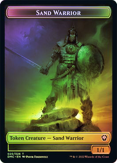 {Sand Warrior Token} // {Soldier Token}\nDominaria United Commander\nSingle\nMagic The Gathering