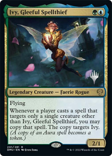 Ivy, Gleeful Spellthief (Promo Pack) (Dominaria United)\nPromo: Planeswalker Stamped\nSingle\nMagic The Gathering