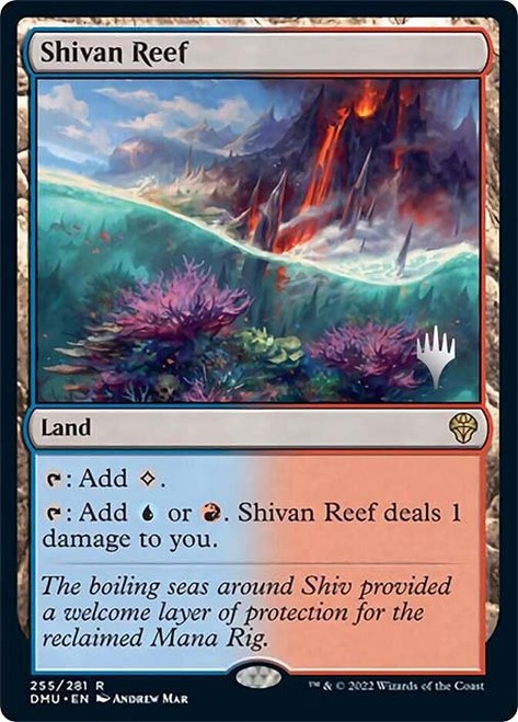 Shivan Reef (Promo Pack) (Dominaria United)\nPromo: Planeswalker Stamped\nSingle\nMagic The Gathering