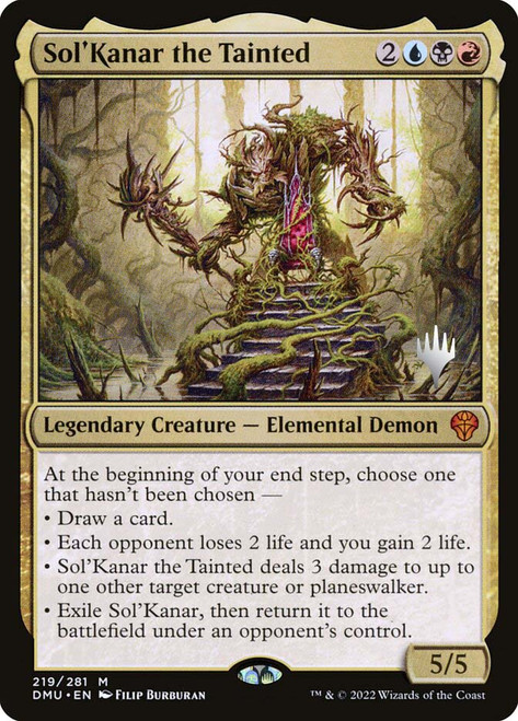 Sol'Kanar the Tainted (Promo Pack) (Dominaria United)
Promo
Single
Magic: The Gathering