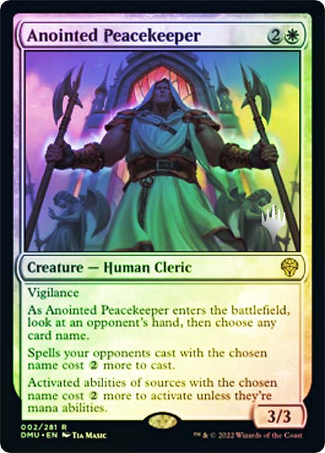 Anointed Peacekeeper (Promo Pack) (Dominaria United)\nPromo: Planeswalker Stamped\nSingle\nMagic The Gathering