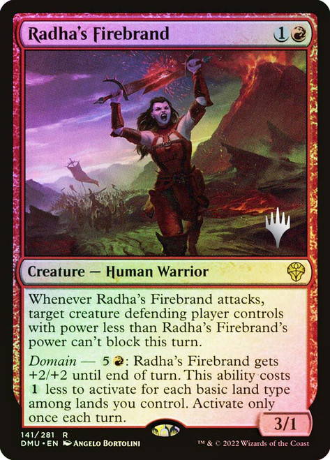Radha's Firebrand (Promo Pack) (Dominaria United)
Promo
Single
Magic: The Gathering