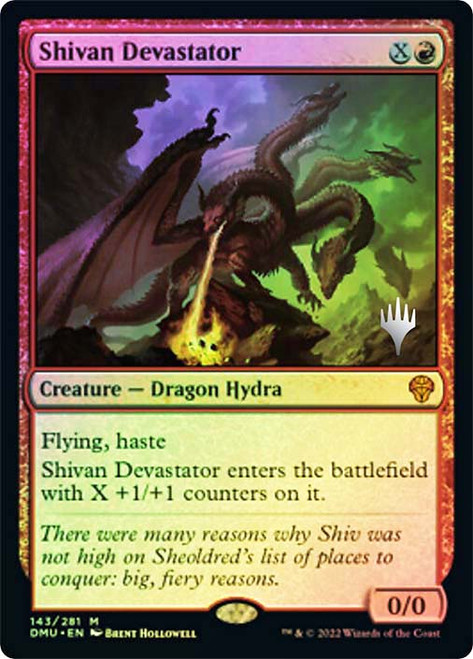 Shivan Devastator (Promo Pack) (Dominaria United)\nPromo: Planeswalker Stamped\nSingle\nMagic The Gathering