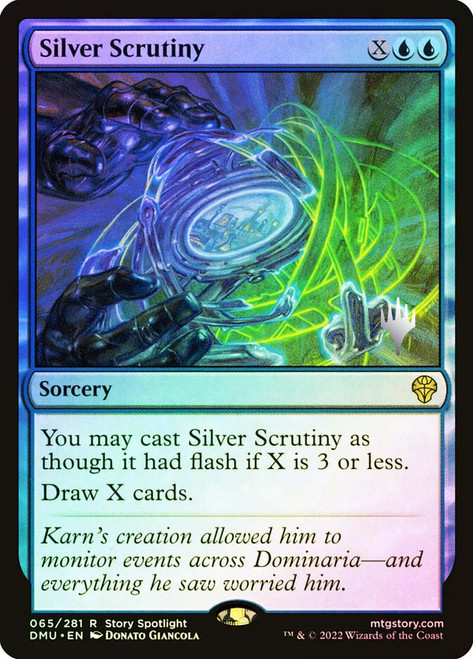 Silver Scrutiny (Promo Pack) (Dominaria United)
Promo
Single
Magic: The Gathering