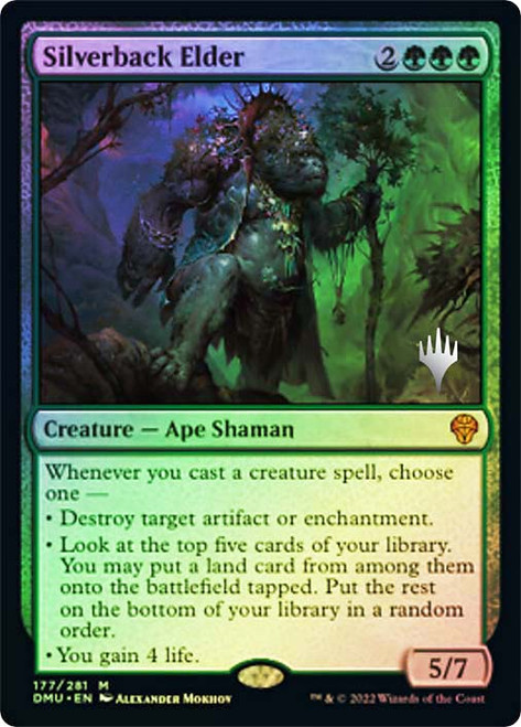 Silverback Elder (Promo Pack) (Dominaria United)\nPromo: Planeswalker Stamped\nSingle\nMagic The Gathering