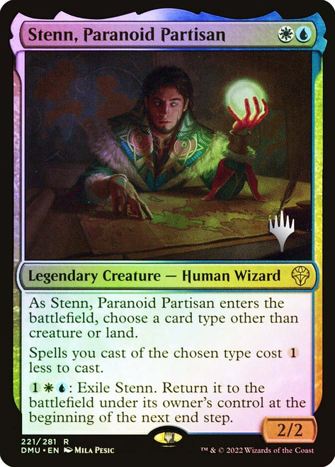 Stenn, Paranoid Partisan (Promo Pack) (Dominaria United)
Promo
Single
Magic: The Gathering
