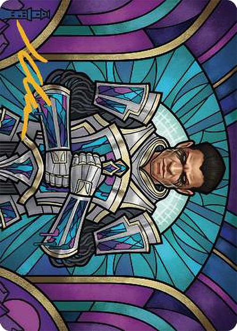 {Aron, Benalia's Ruin Art Card} (Signed)\nArt Series\nSingle\nMagic The Gathering