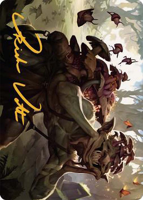{Sprouting Goblin Art Card} (Signed)\nArt Series\nSingle\nMagic The Gathering